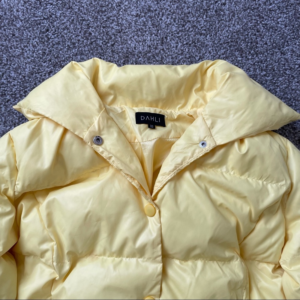 DAHLI Yellow Puffer Jacket - Picture 2 of 6